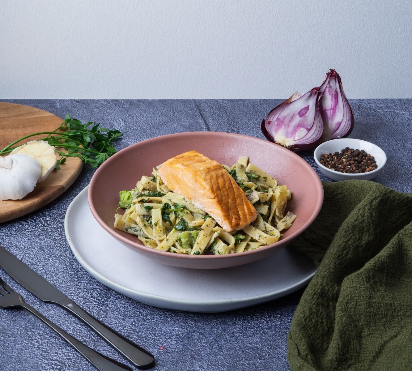 Tagliatelle Lachs