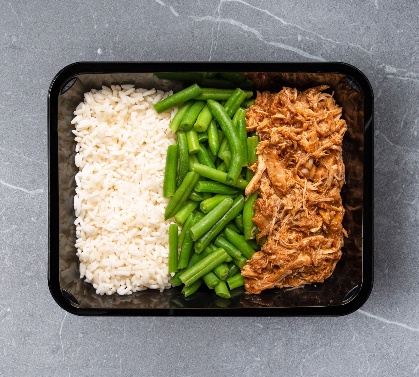 Reis - BBQ Pulled chicken - Brechbohnen [BULK]