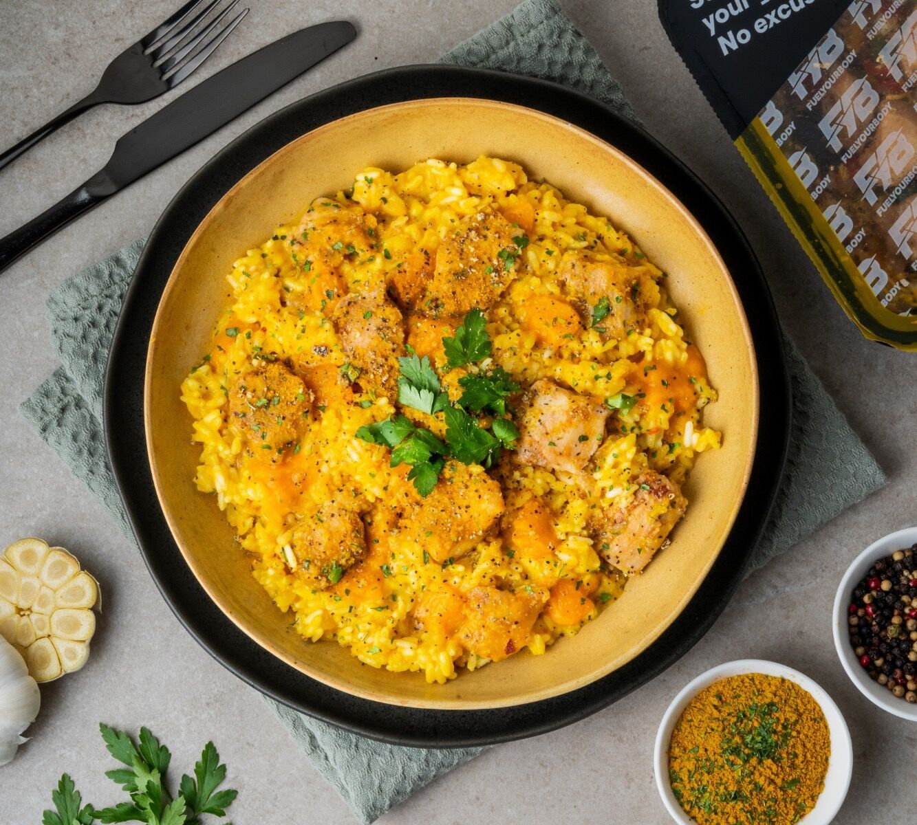 Kürbis-Risotto - Hähnchen [BULK]
