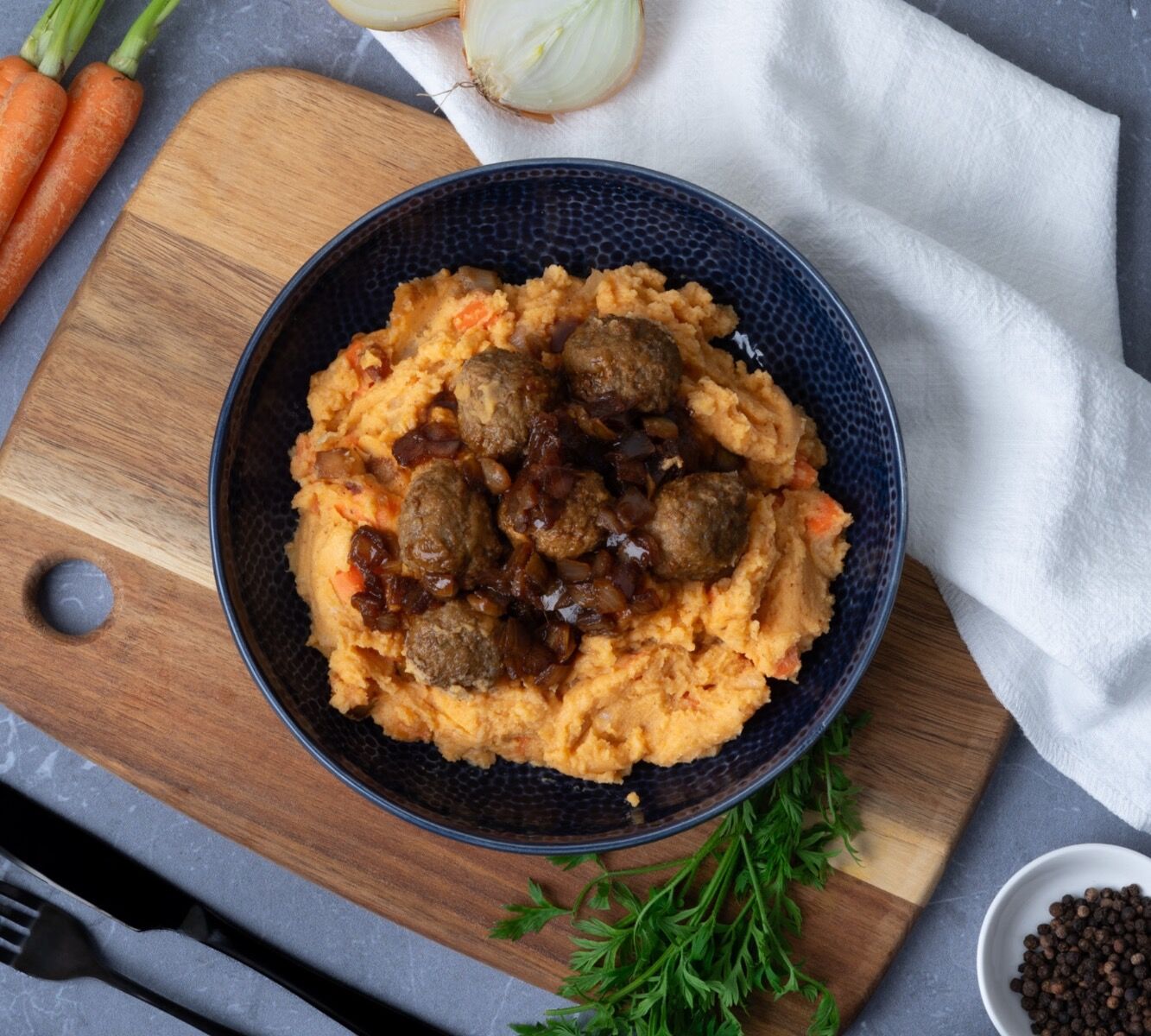 Kartoffel-Möhren stampf - Meatballs [BULK]