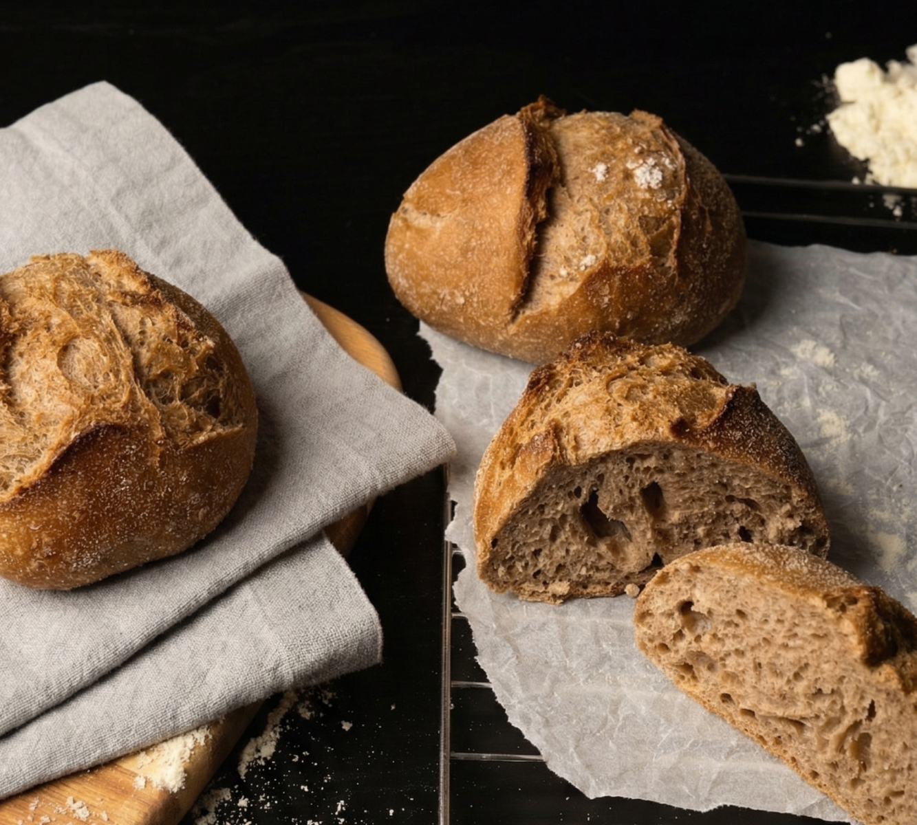 Dinkel-Sauerteigbrötchen [6 STÜCK]