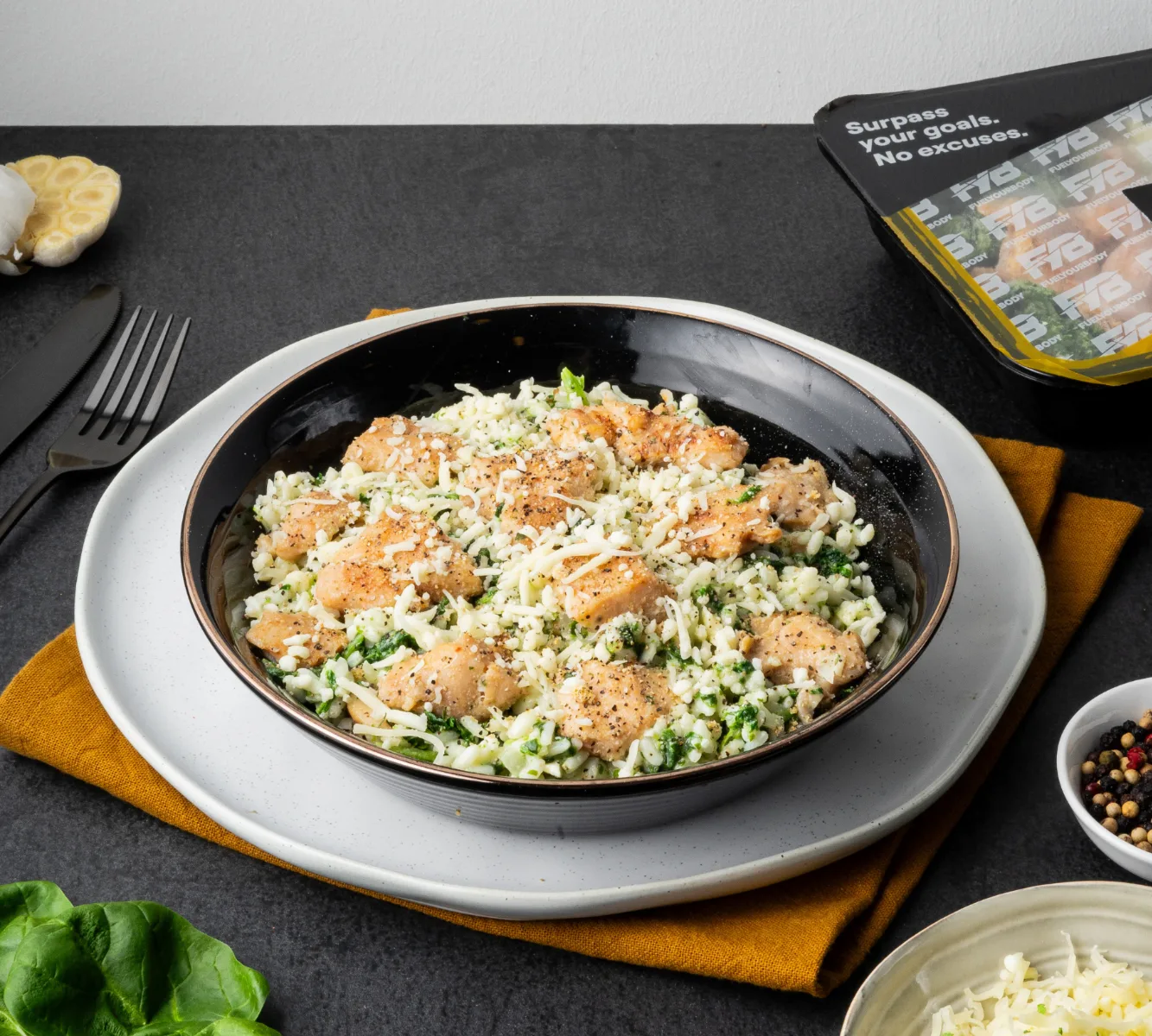 Risotto Spinazie - Hähnchen [BULK]